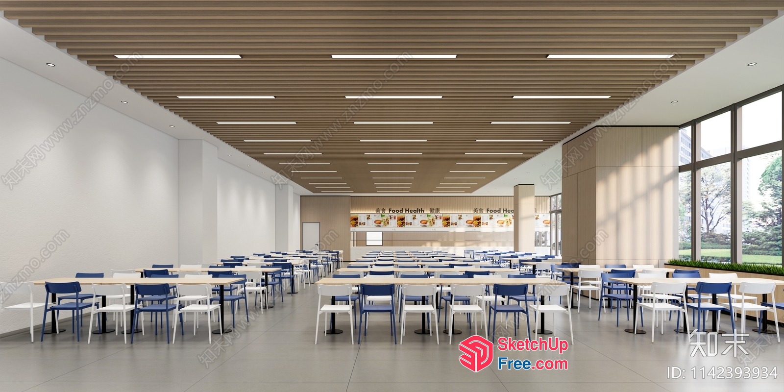 Modern Commercial Space With Sleek Furniture And Natural Light 3D SketchUp File