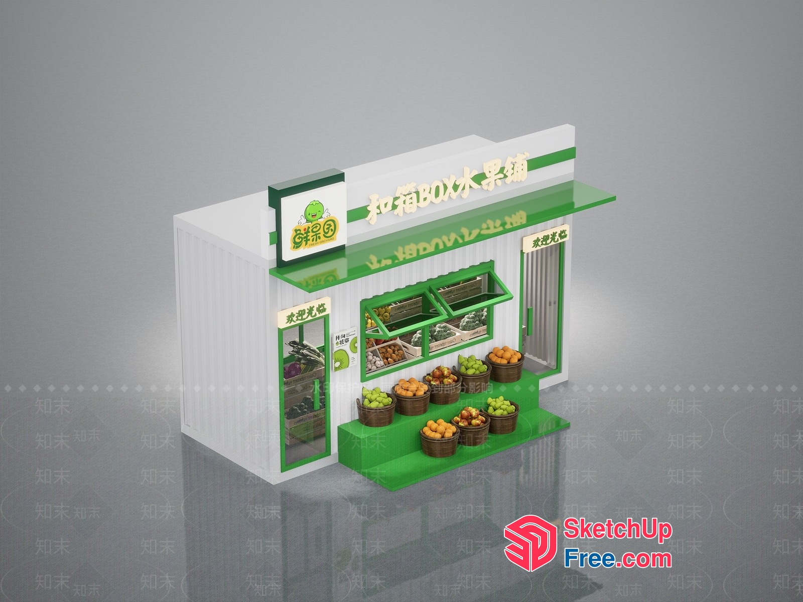 Miniature Grocery Store Display 3D SketchUp File