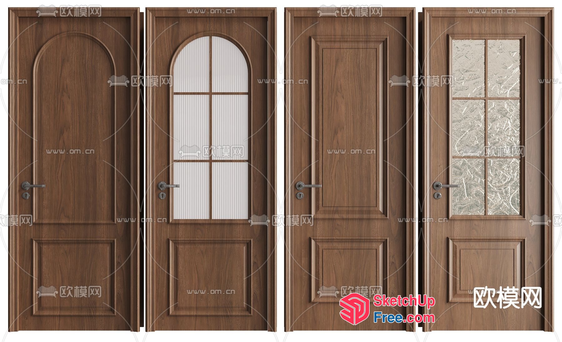 Wooden Door Collection 3D SketchUp File