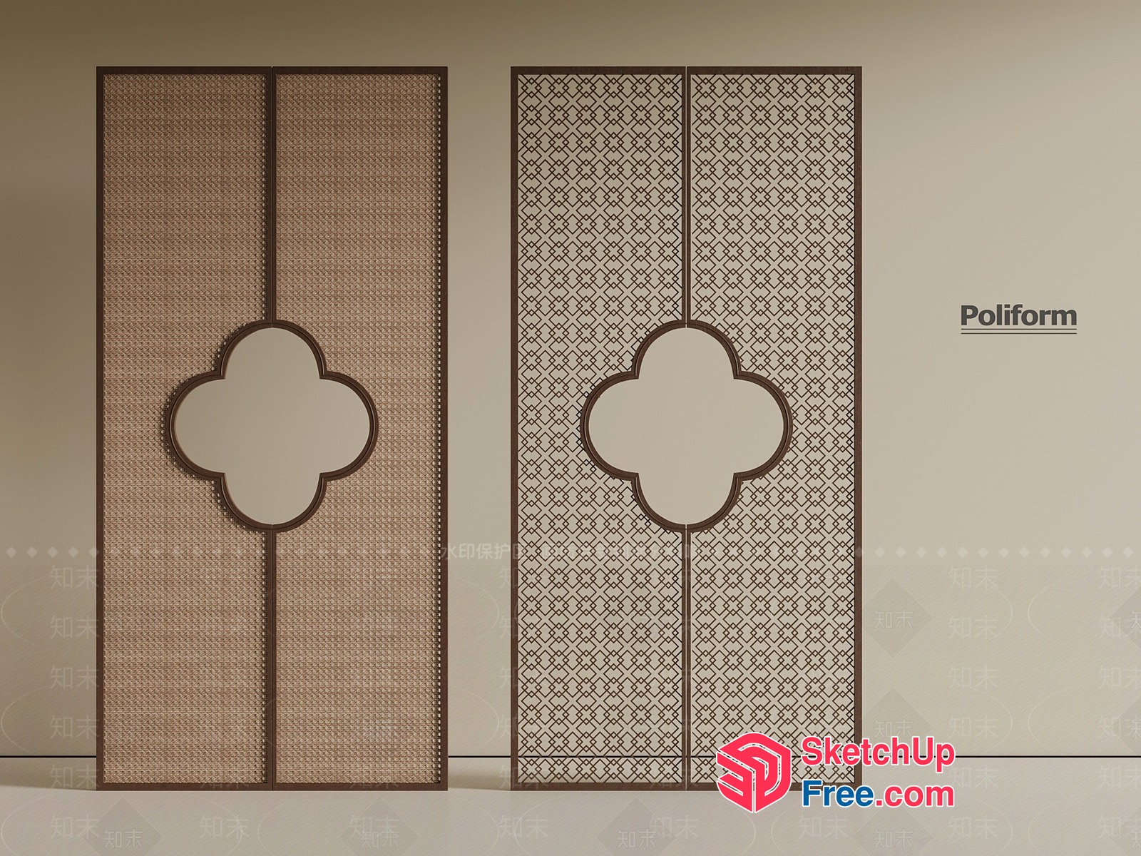 Partition Screen Designs For Traditional And Modern Spaces 3D SketchUp File