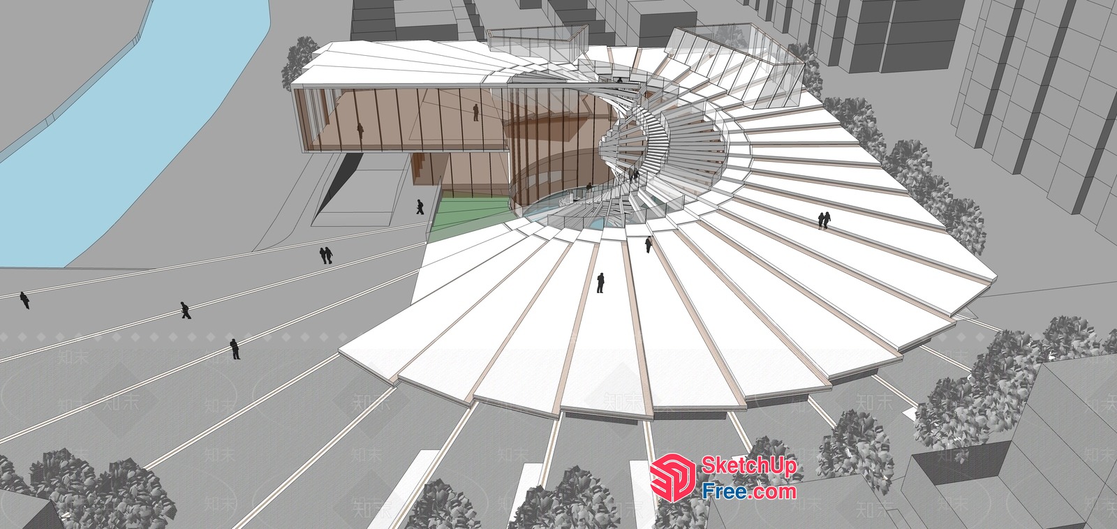 Futuristic Architectural Concept 3D SketchUp File