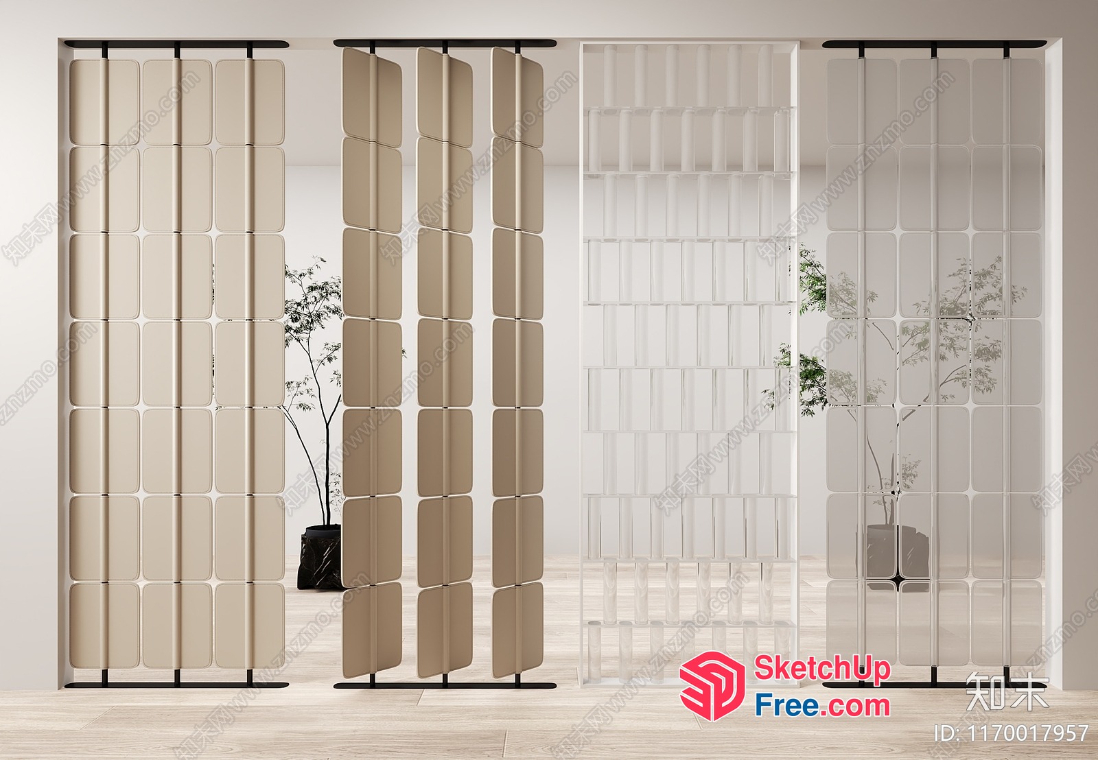 Partition Screen Interior Decor 3D SketchUp File
