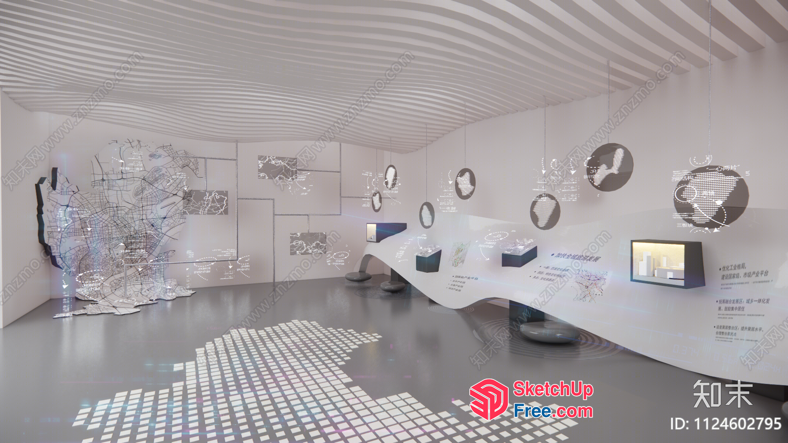Modern Minimalist Interior Design Gallery 3D SketchUp File