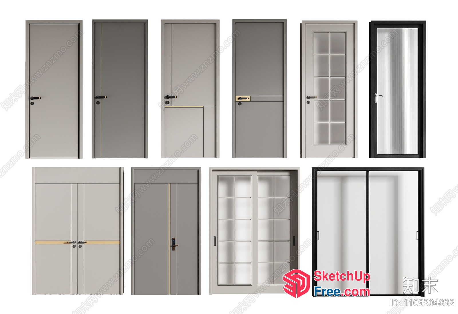 Various Door Designs And Styles 3D SketchUp File