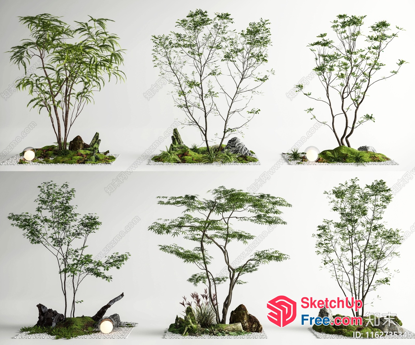 Japanese Style Garden Decorations 3D SketchUp File