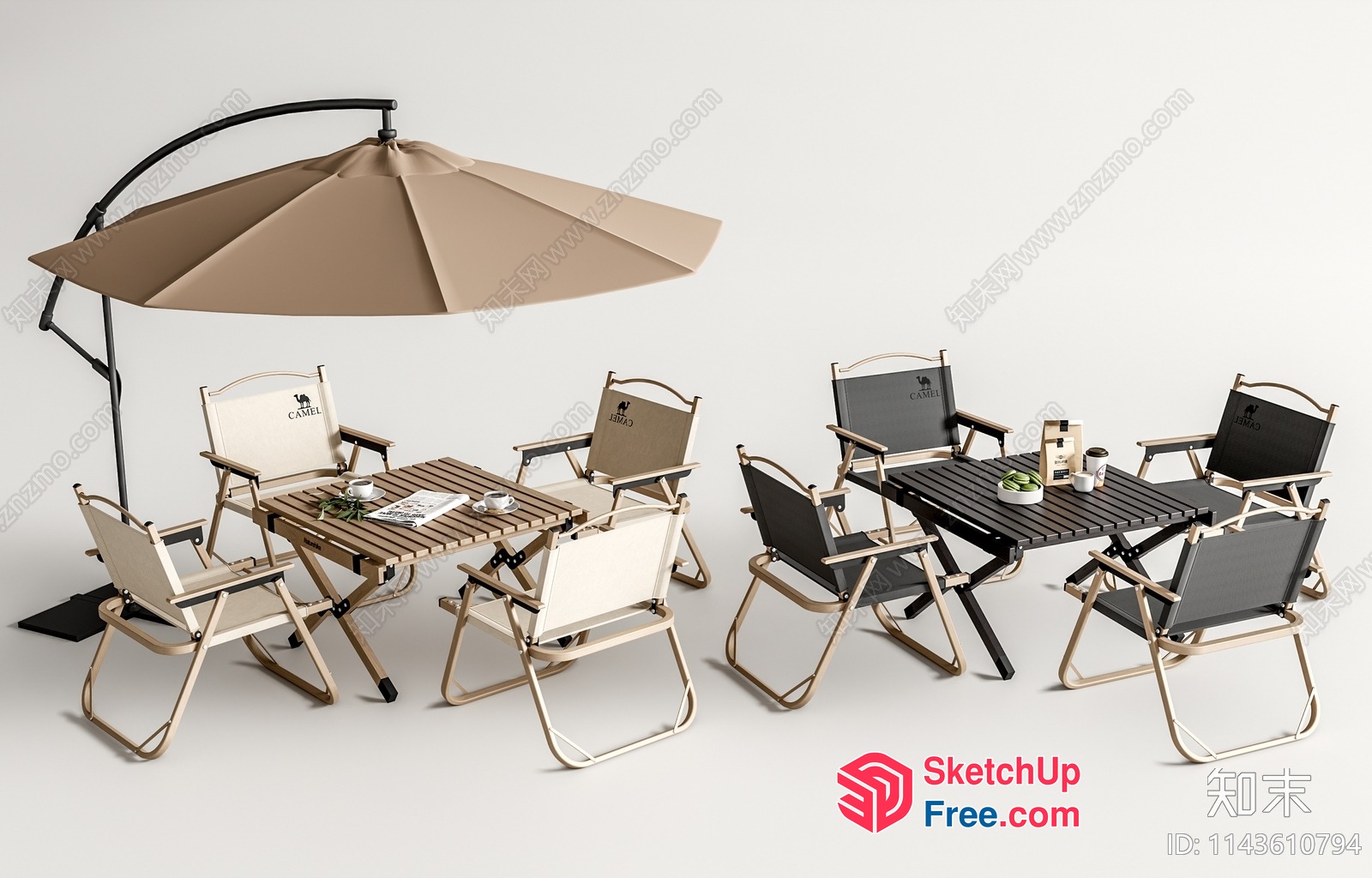 Outdoor Patio Furniture Set 3D SketchUp File