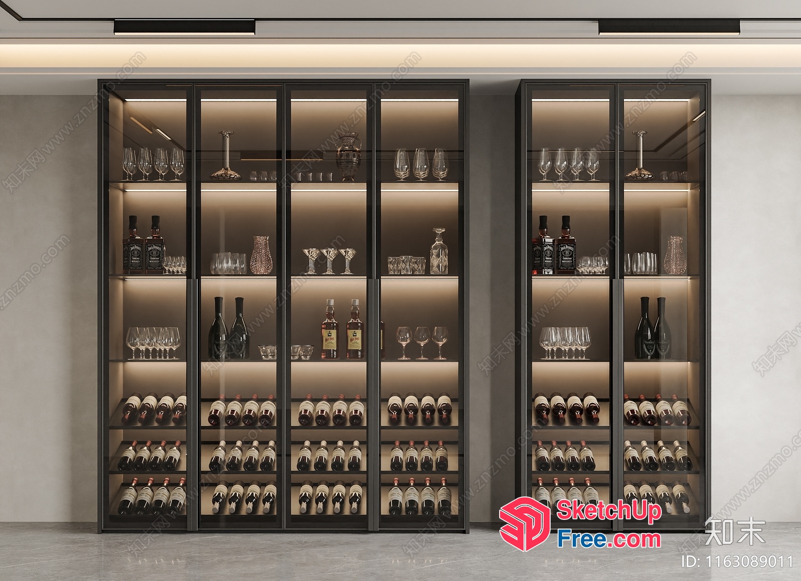 Wine Cabinet 3D SketchUp File