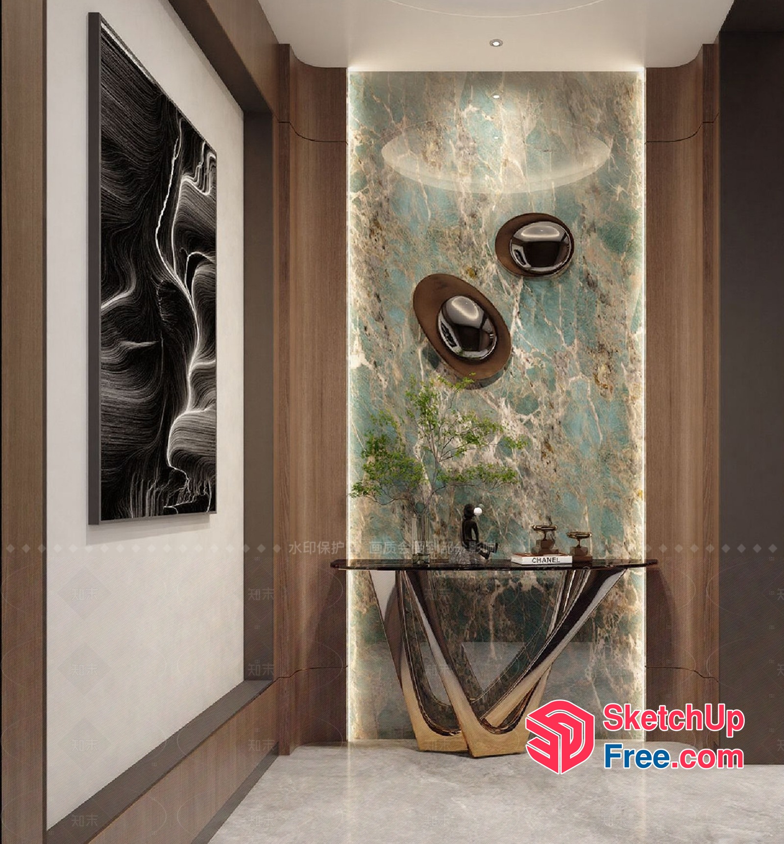 Elegant Modern Interior Design 3D SketchUp File