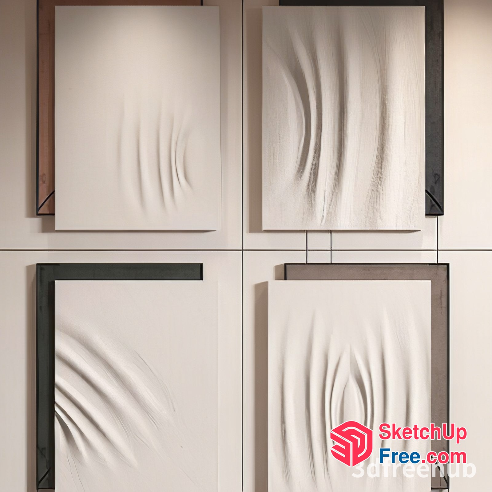 Decorative 3D Wall Panels For Modern Interior Design 3D SketchUp File