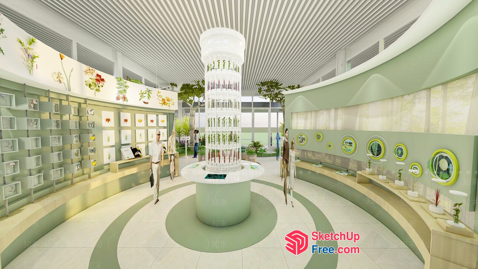 Modern Greenery Interior Design 3D SketchUp File