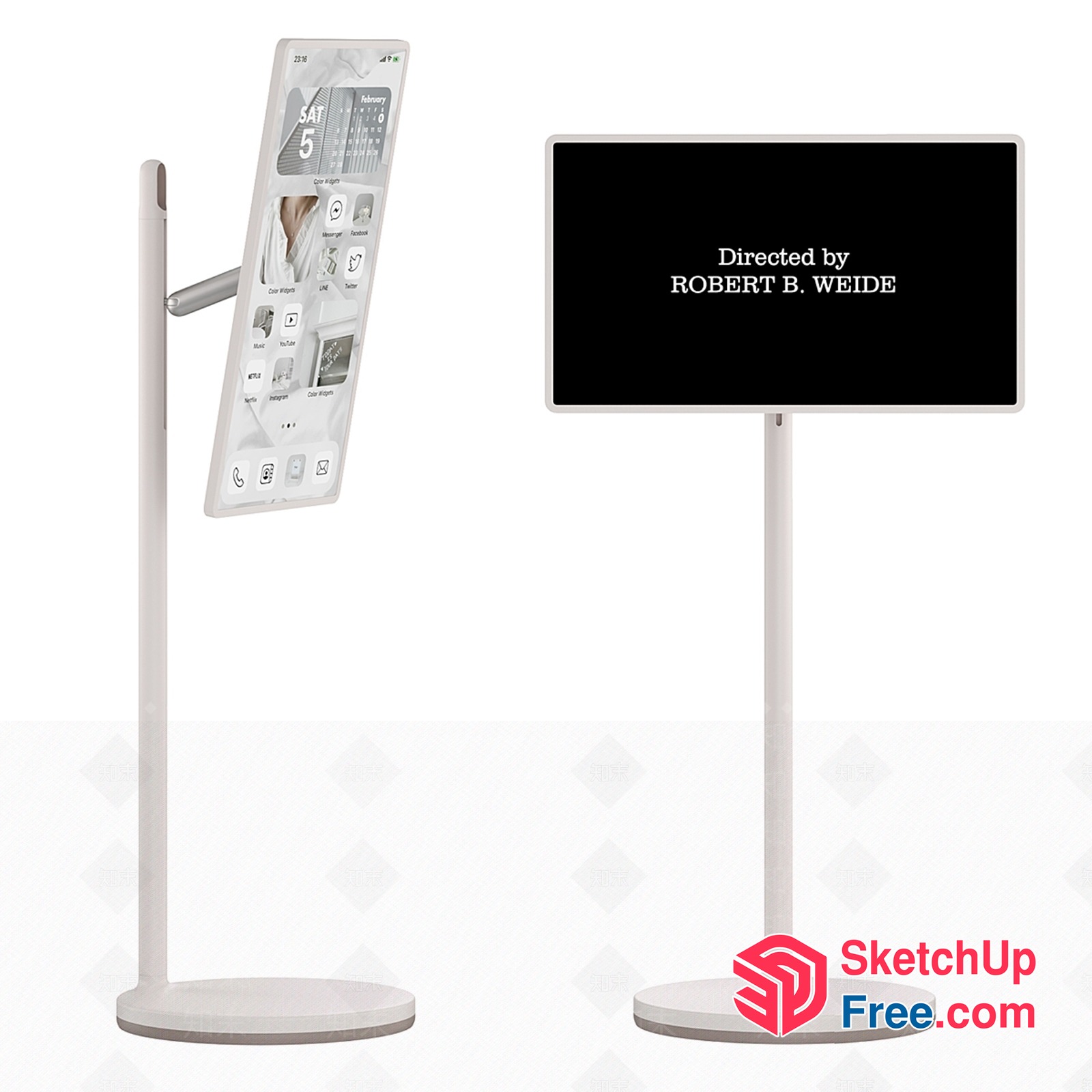 Minimalist Modernist Display Stand For Electronic Devices 3D SketchUp File