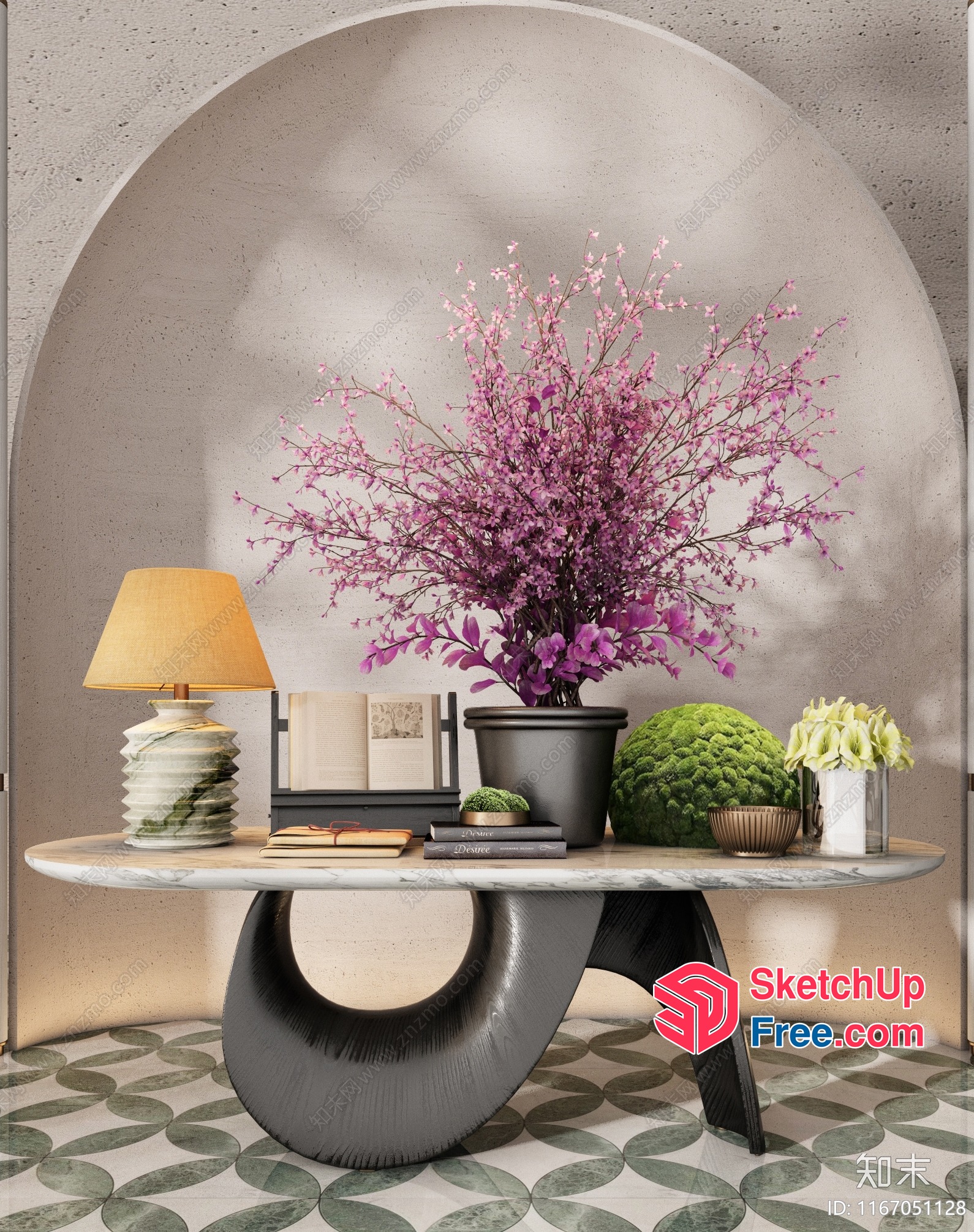 Modern Style Furniture And Decorations In A Contemporary Setting 3D SketchUp File