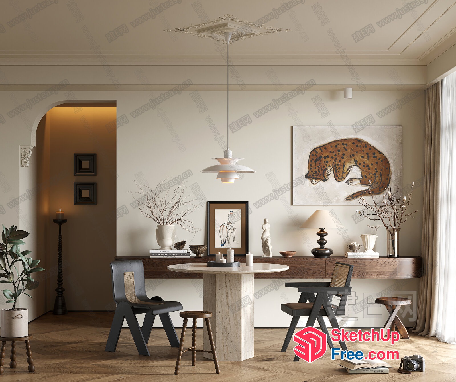 Elegant And Modern Home Decor 3D SketchUp File