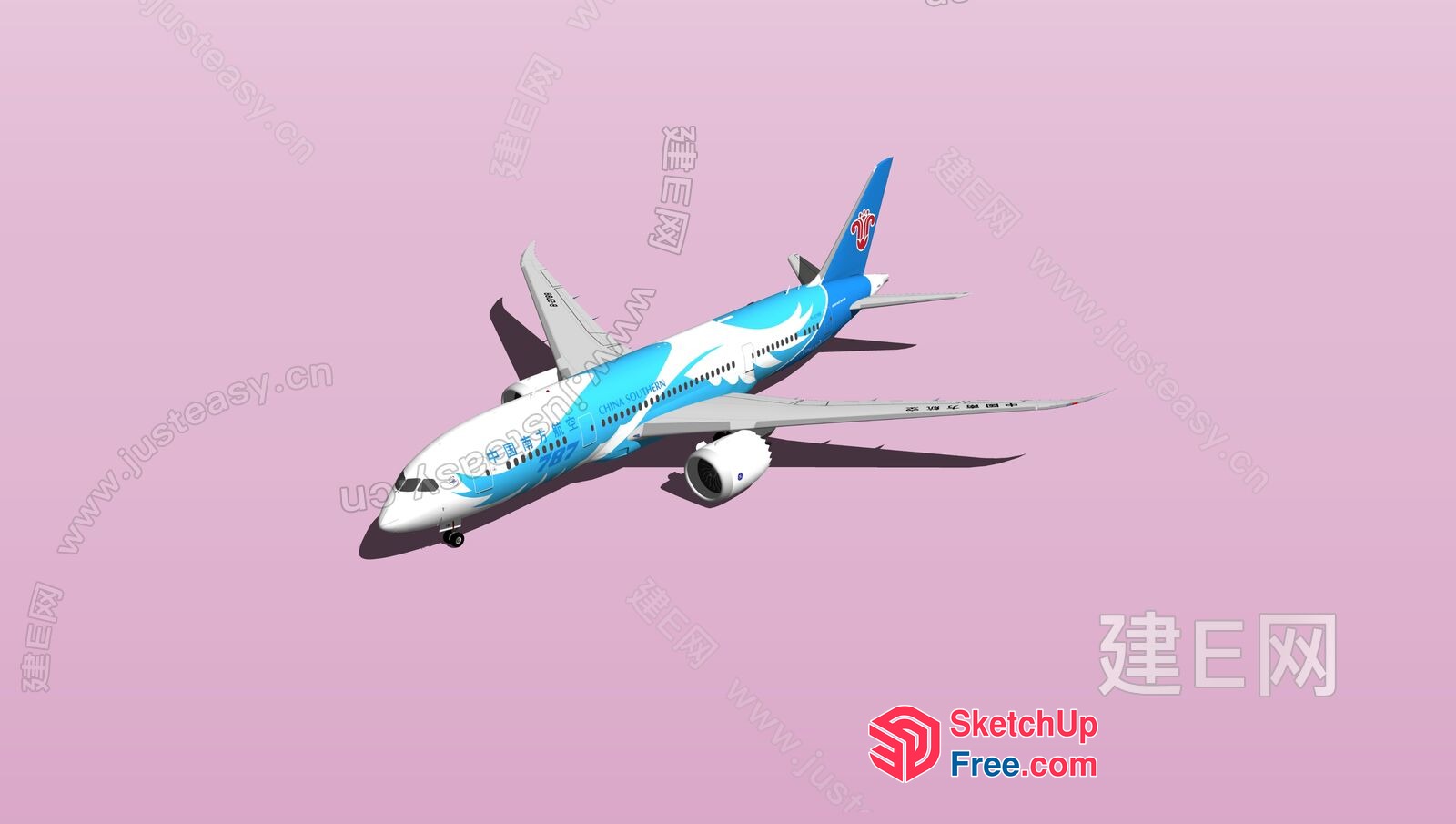 Airplane In The Sky 3D SketchUp File