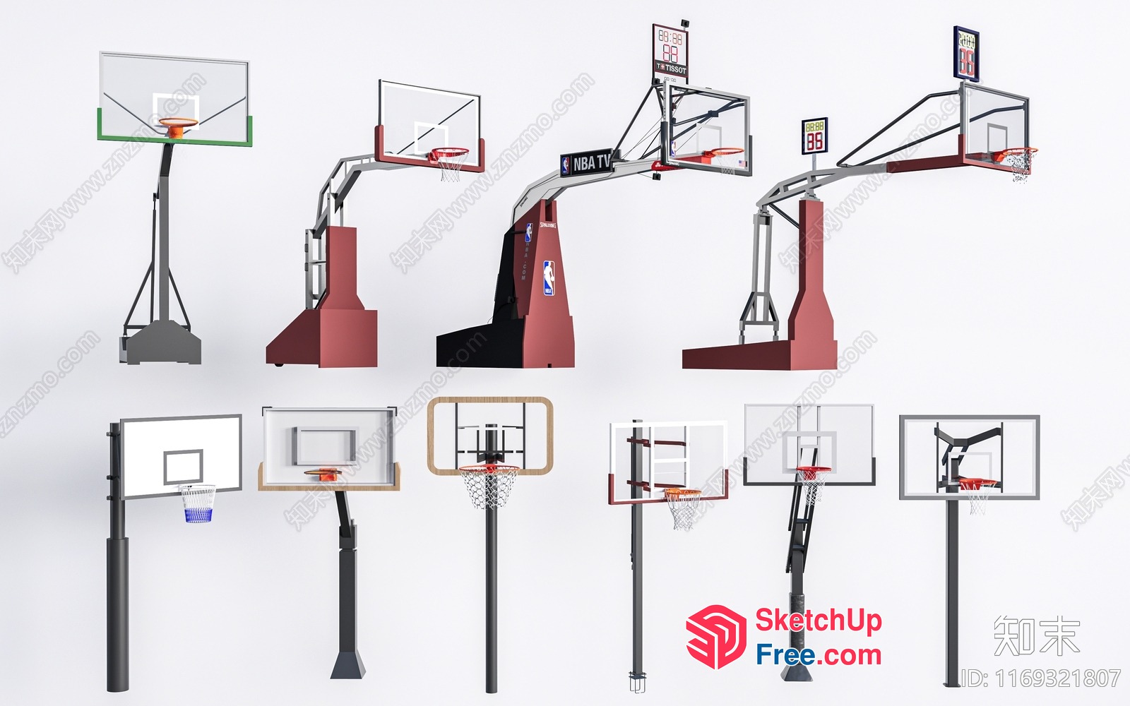 Basketball Hoop Collection 3D SketchUp File
