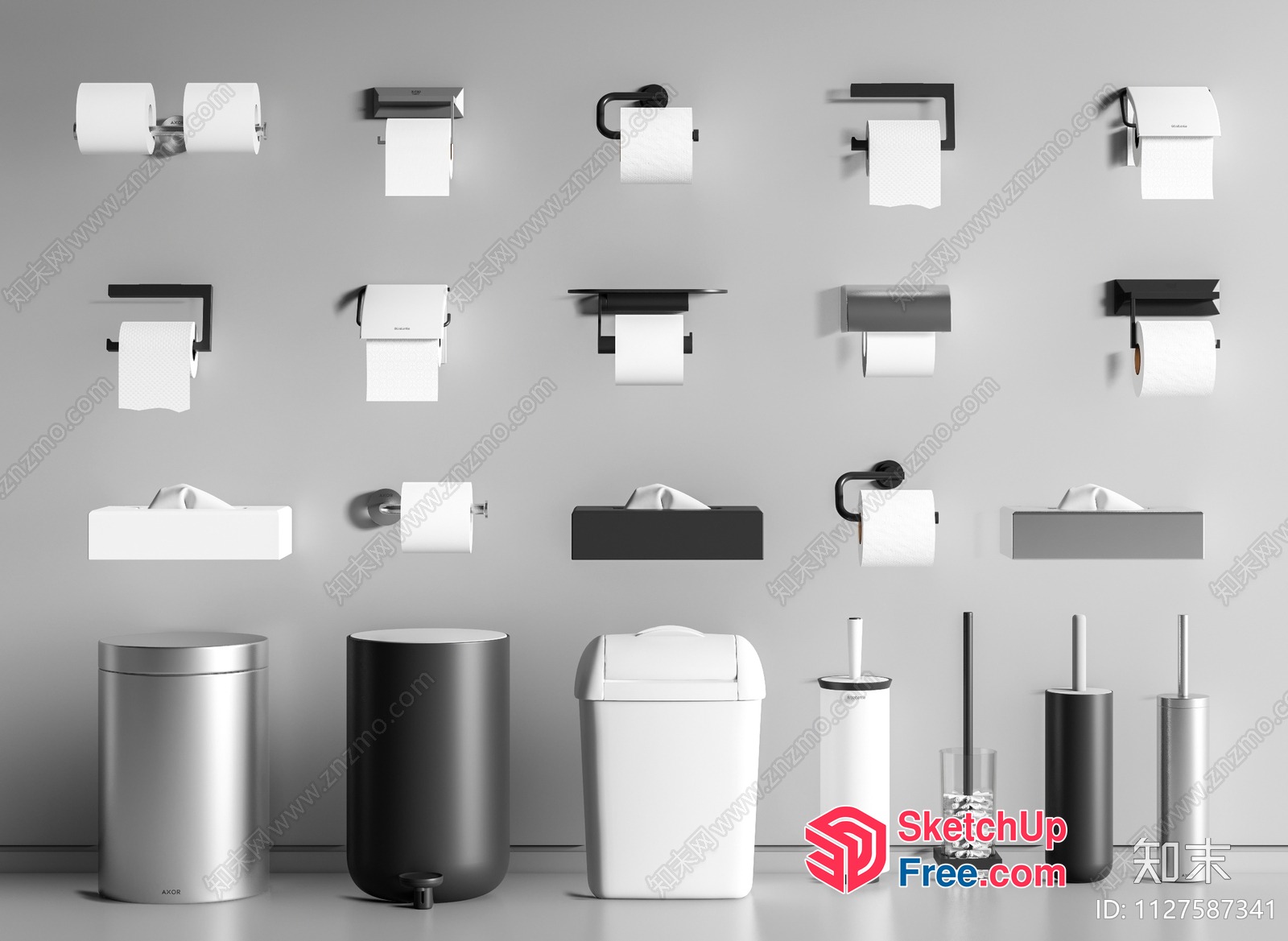 Bathroom Decorative Items 3D SketchUp File