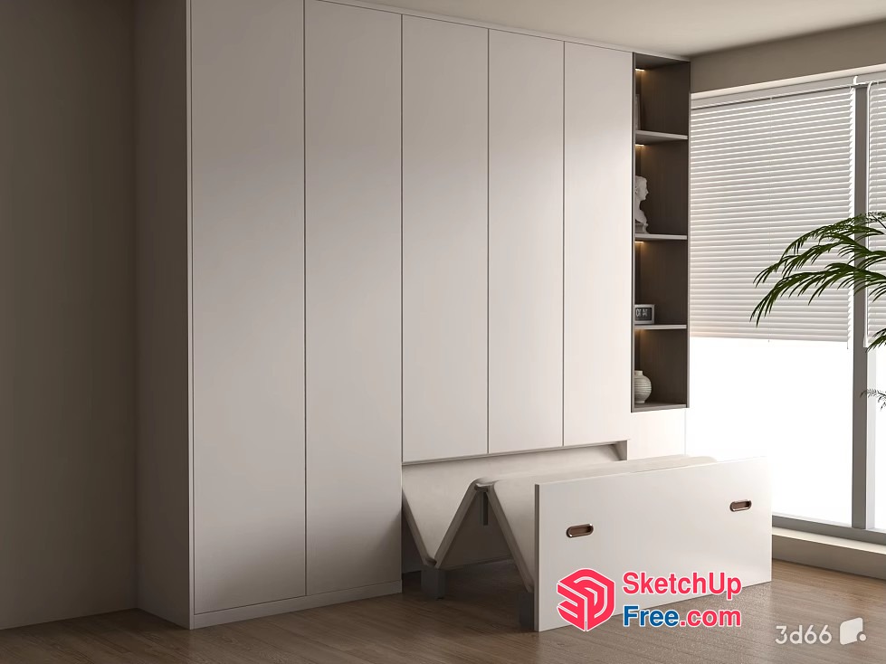 Minimalist Style Interior Room 3D SketchUp File