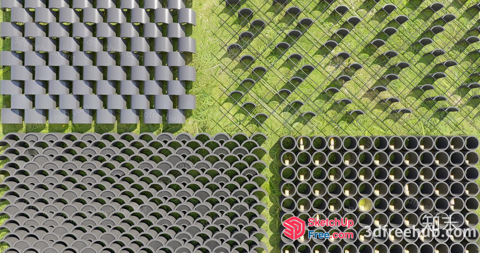 Exterior Decorative Wall Paneling 3D SketchUp File