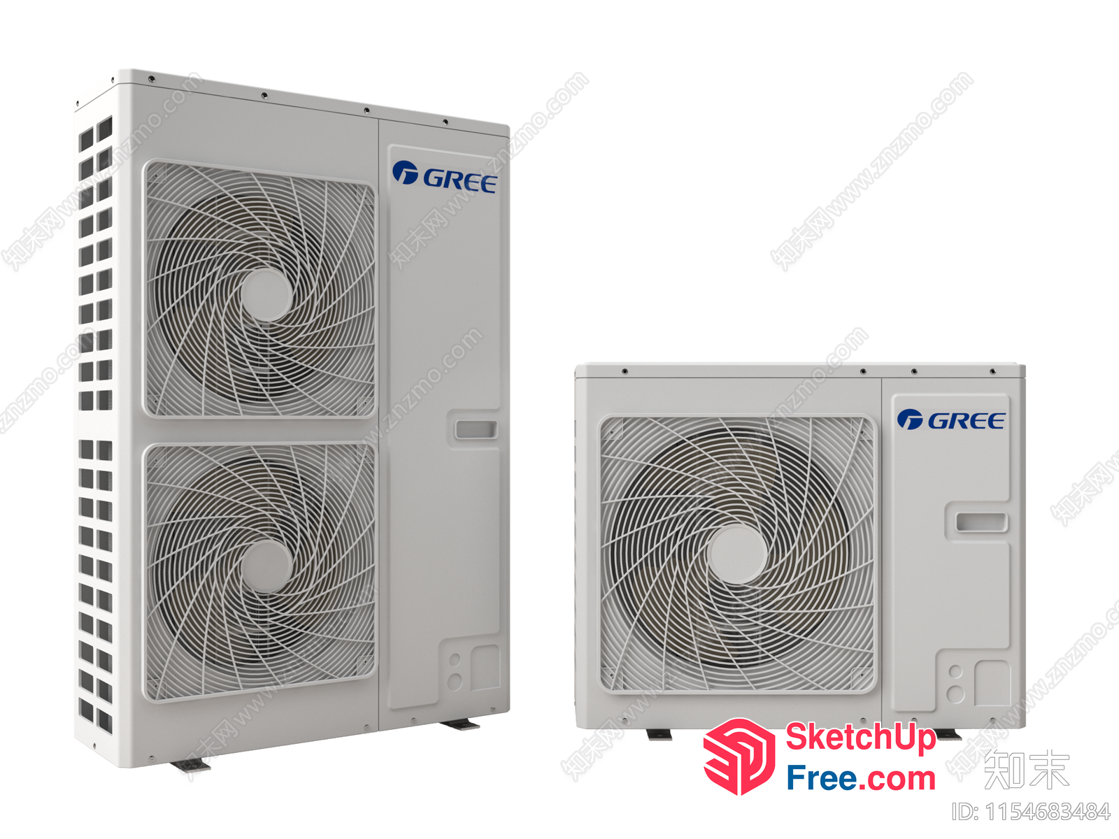 Gree Air Conditioning Units 3D SketchUp File