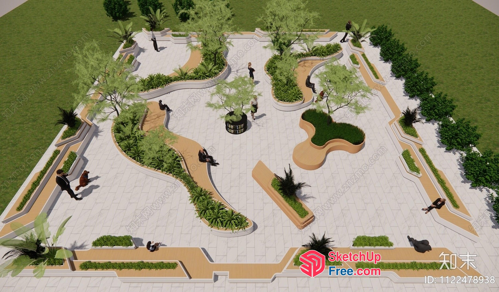 Serene Outdoor Oasis 3D SketchUp File