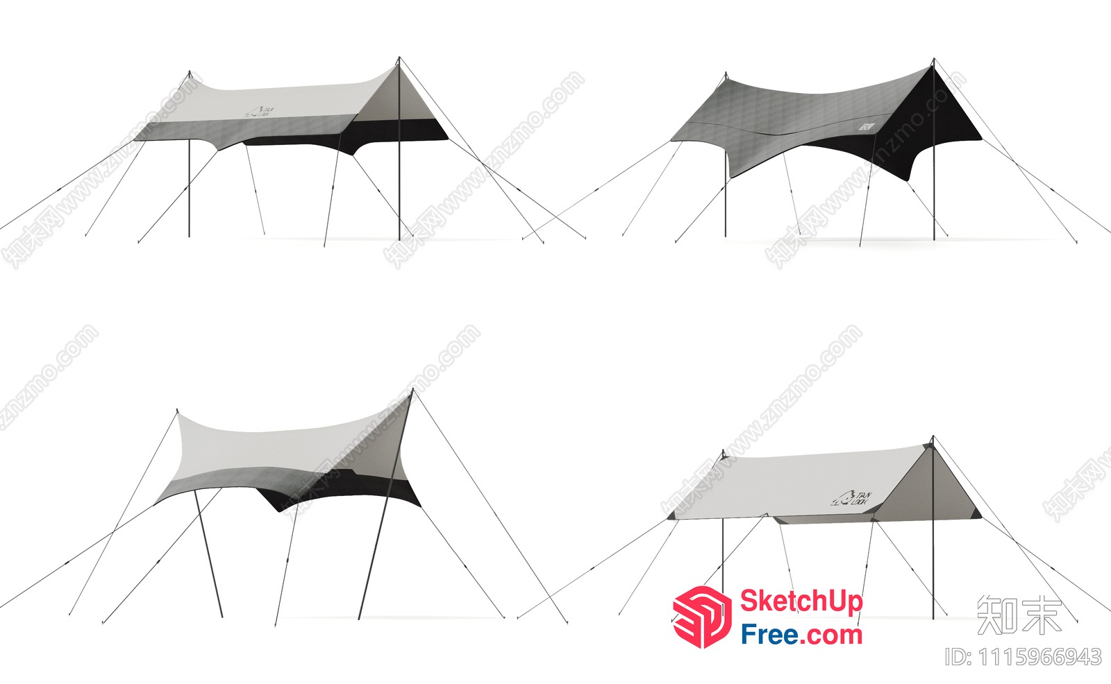A Collection Of Modern And Unique Tent Designs 3D SketchUp File