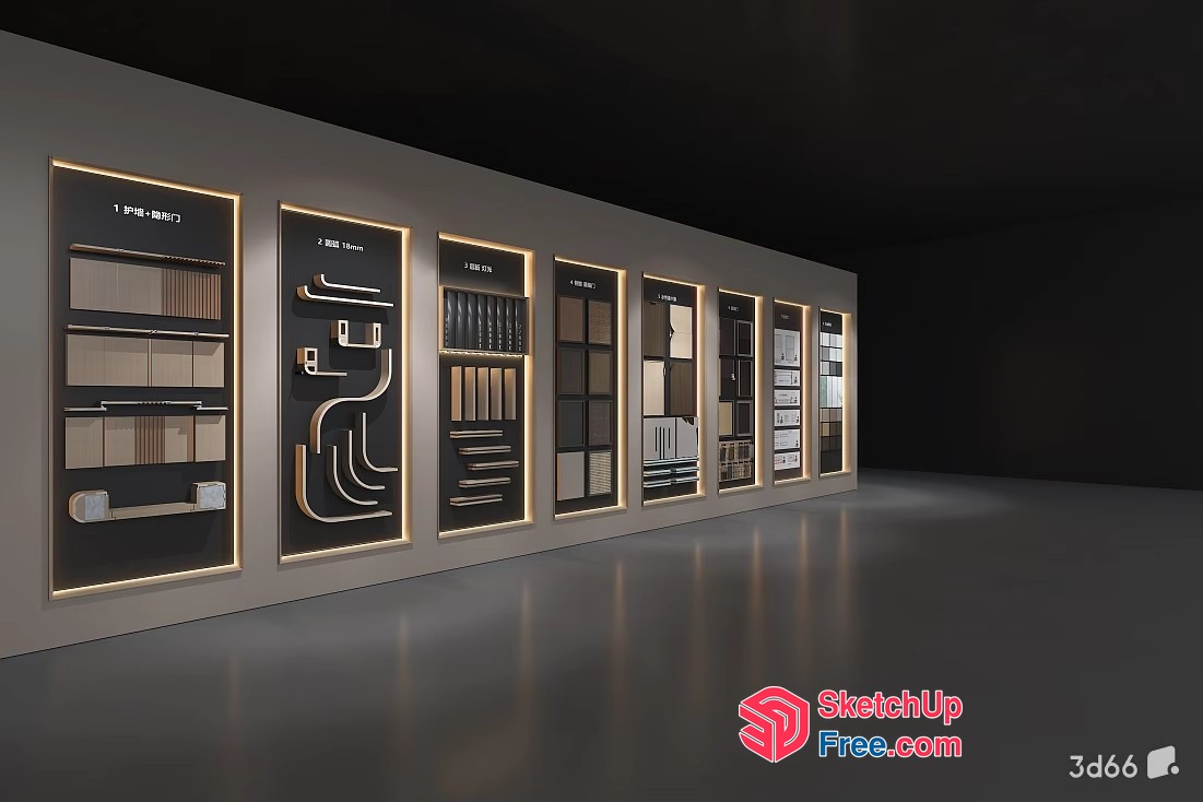 Modern Furniture Showroom With Sleek And Minimalist Decor 3D SketchUp File