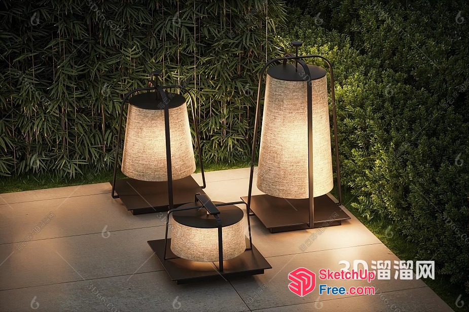 Elegant Outdoor Lighting 3D SketchUp File