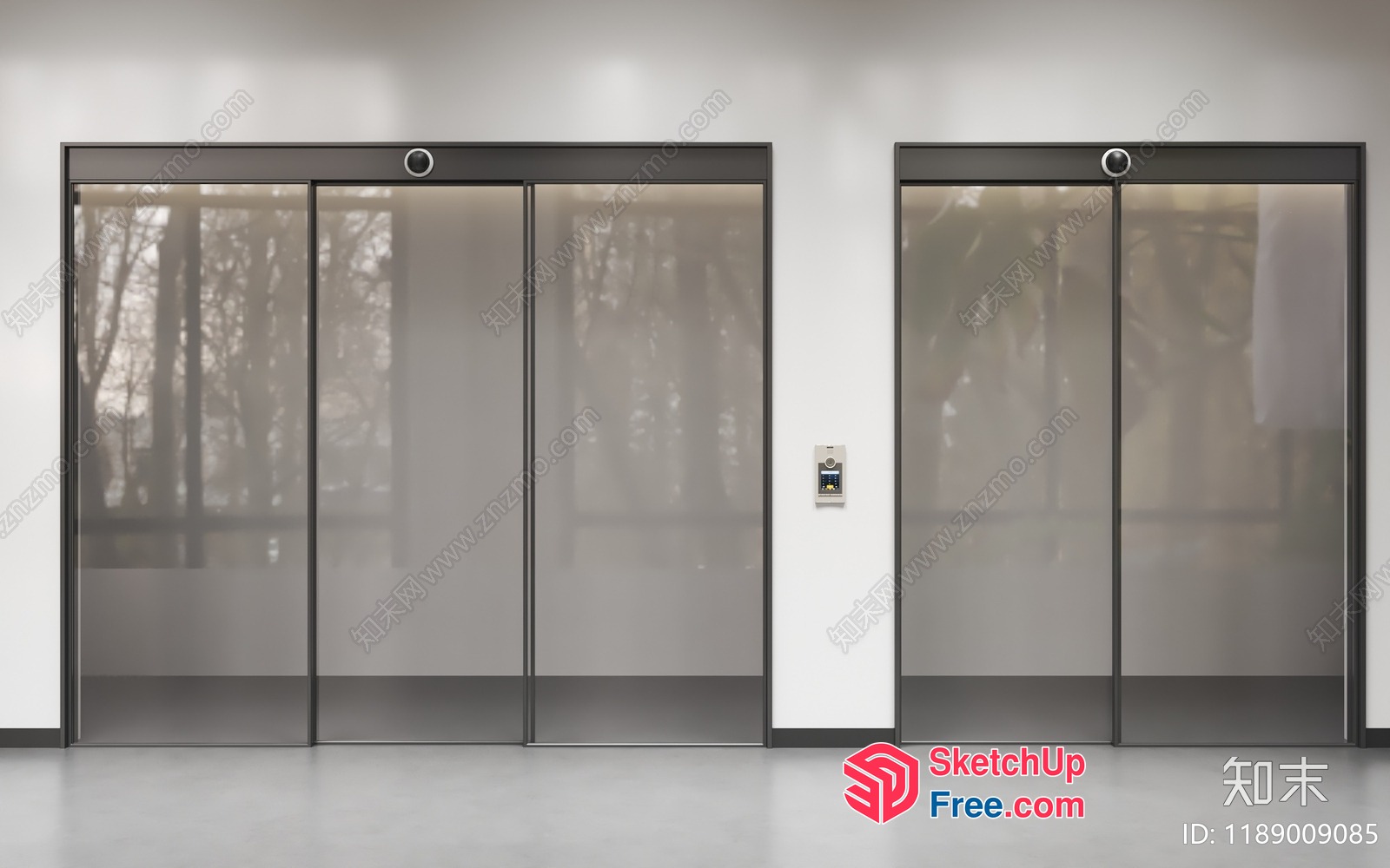 Elevator Doors And Controls 3D SketchUp File