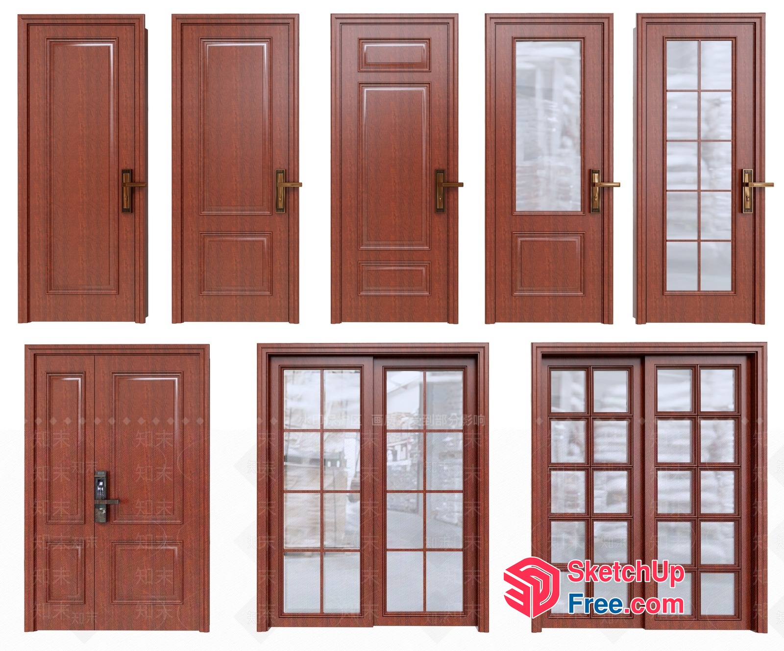 Elegant Doors And Windows Collection 3D SketchUp File