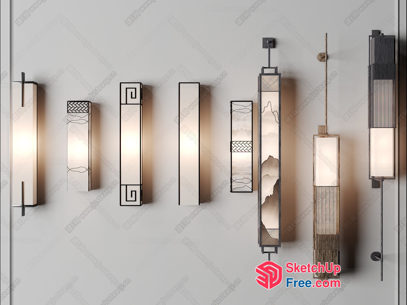 Modern And Elegant Lighting Fixtures Collection 3D SketchUp File