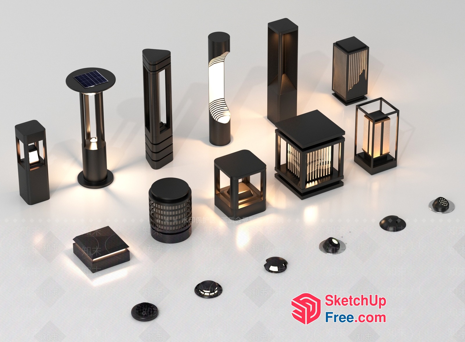 Outdoor Lighting Collection 3D SketchUp File