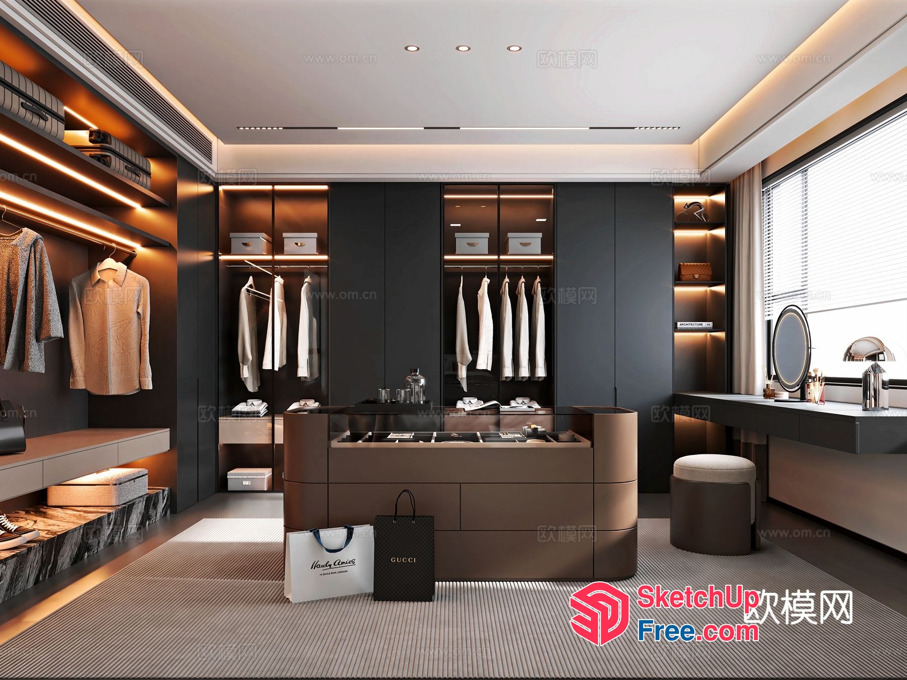 Modern Luxury Retail Interior 3D SketchUp File