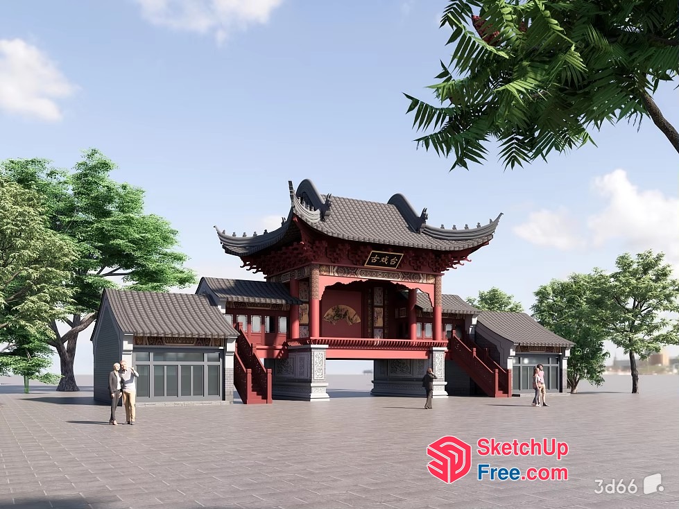 Traditional Chinese Architecture 3D SketchUp File
