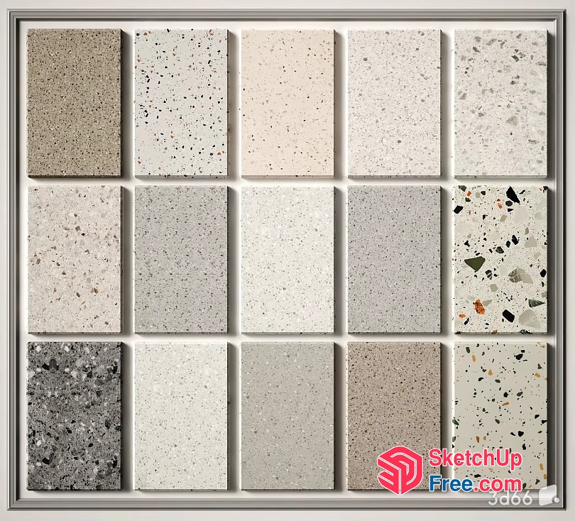 20 Different Types Of Terrazzo Flooring 3D SketchUp File