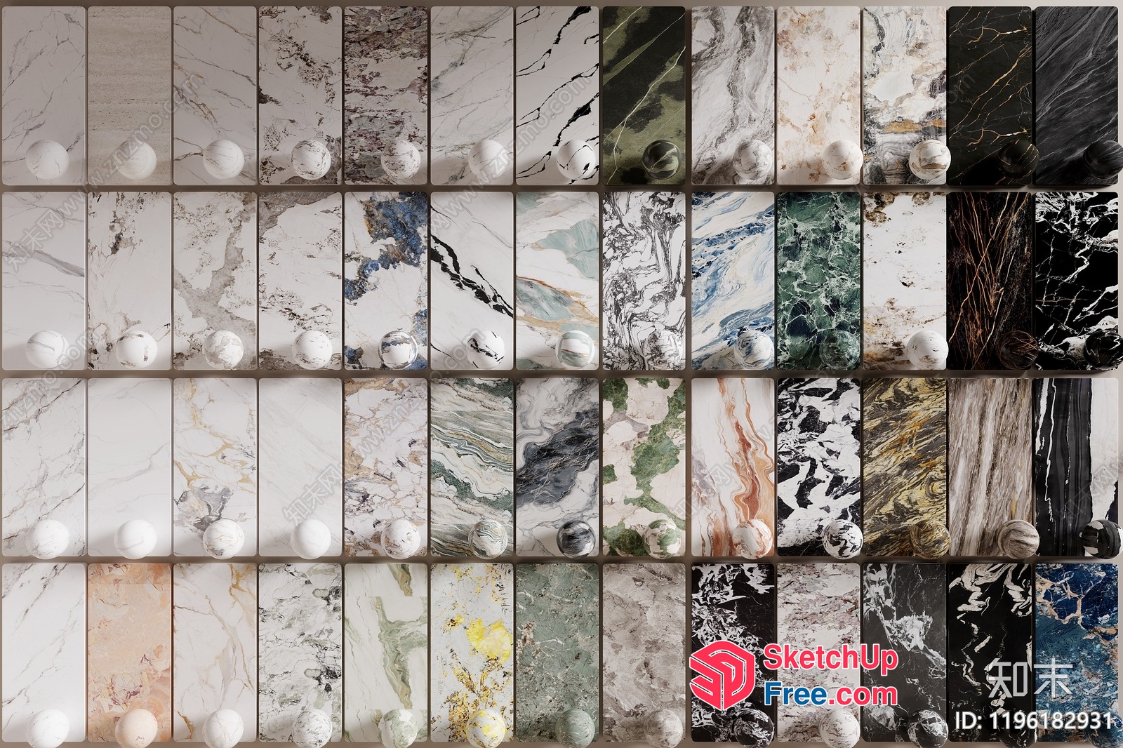 Marble Sample Collection 3D SketchUp File