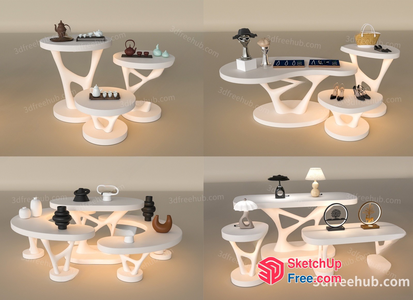 Modern Furniture And Decorations 3D SketchUp File