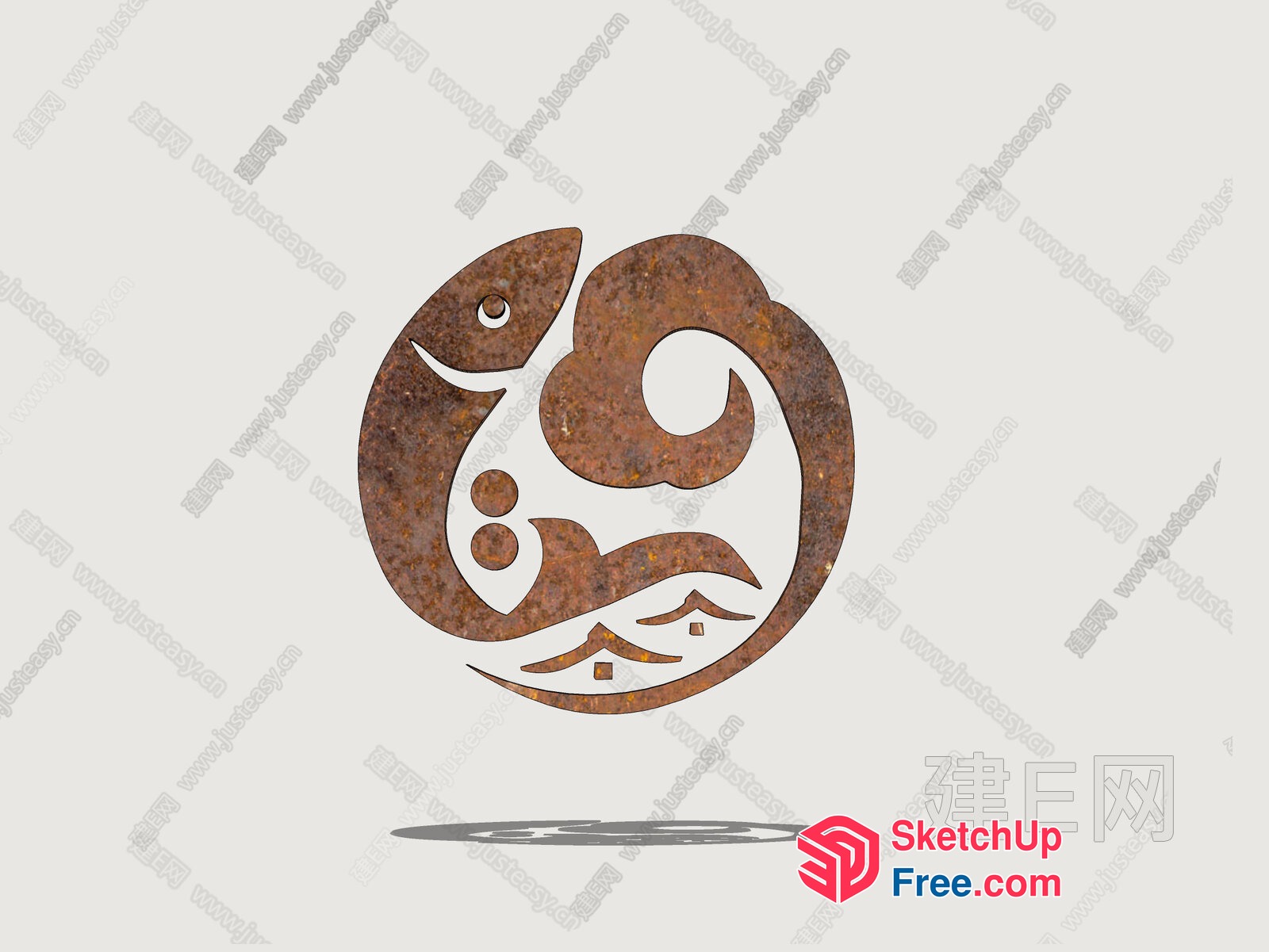 Rustic Fish Design 3D SketchUp File