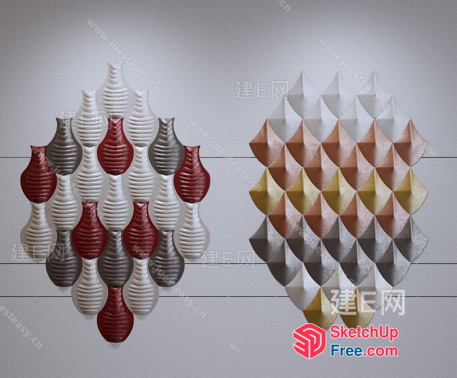 Decorative Wall Artwork Pieces 3D SketchUp File