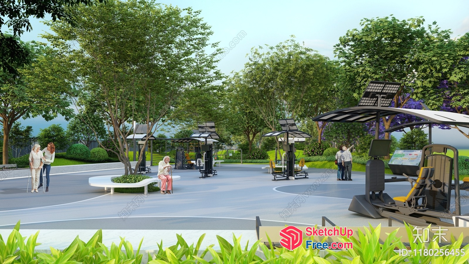 Serene Park Pavilion 3D SketchUp File