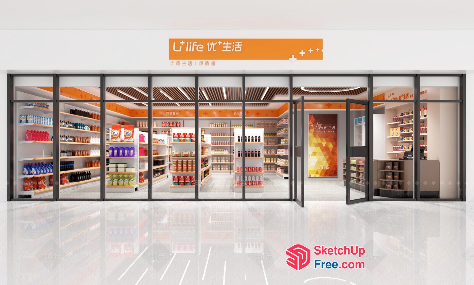 Life Store 3D SketchUp File