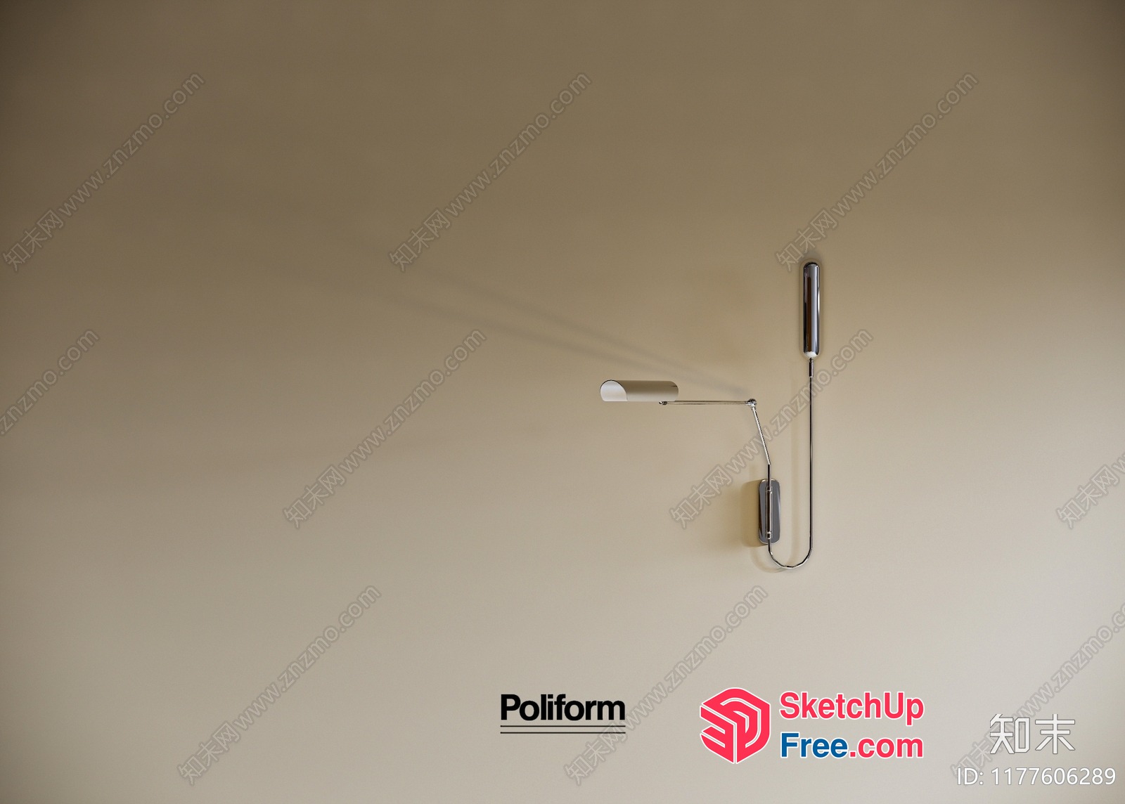 Poliform Staircase And Wall Decor 3D SketchUp File