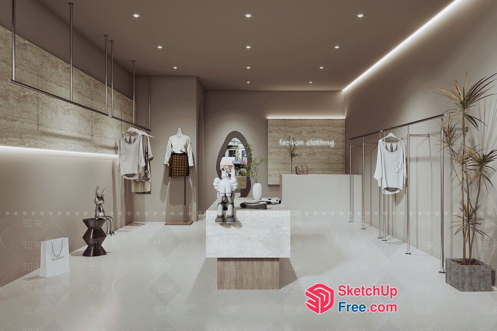 Fashionable Modern Interior 3D SketchUp File