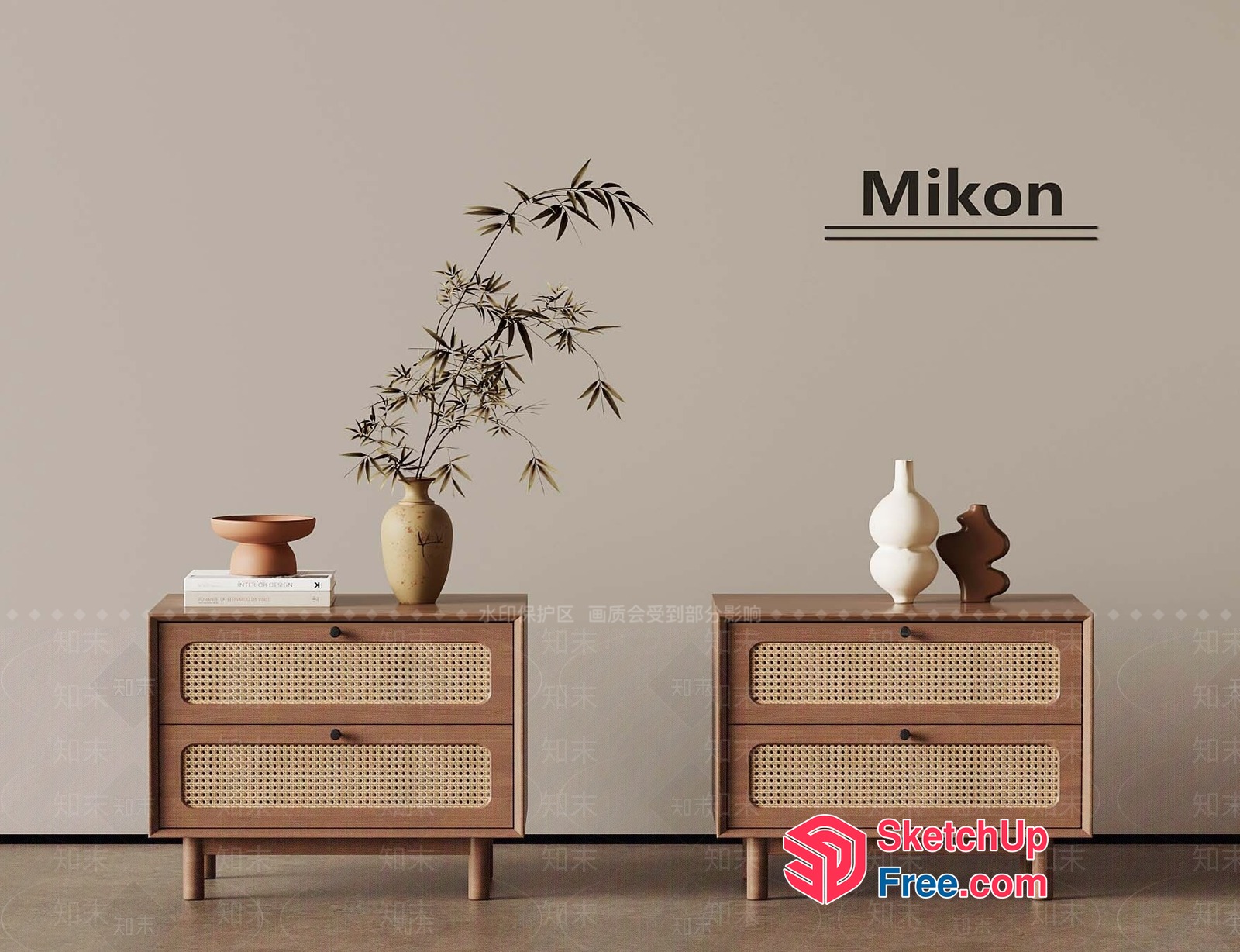 Modern Minimalist Furniture Collection 3D SketchUp File