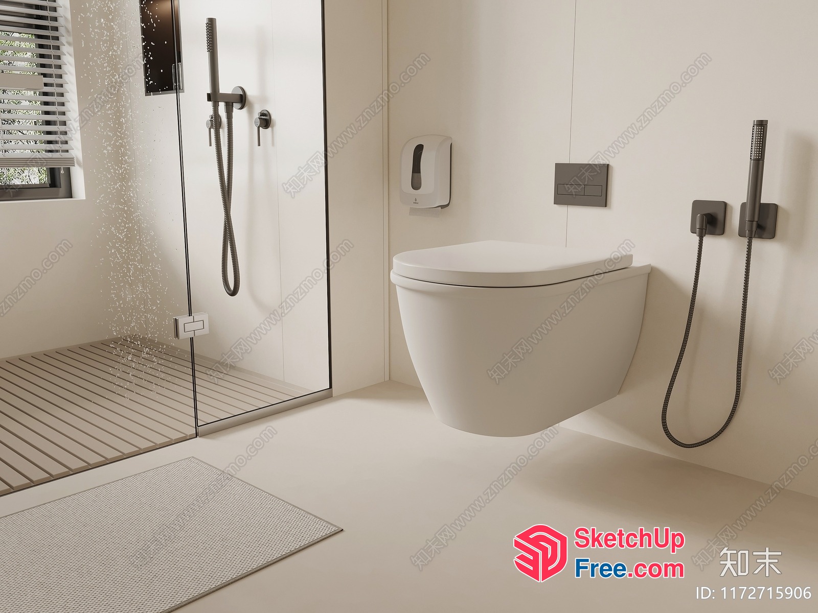 Sleek And Modern Bathroom Design 3D SketchUp File