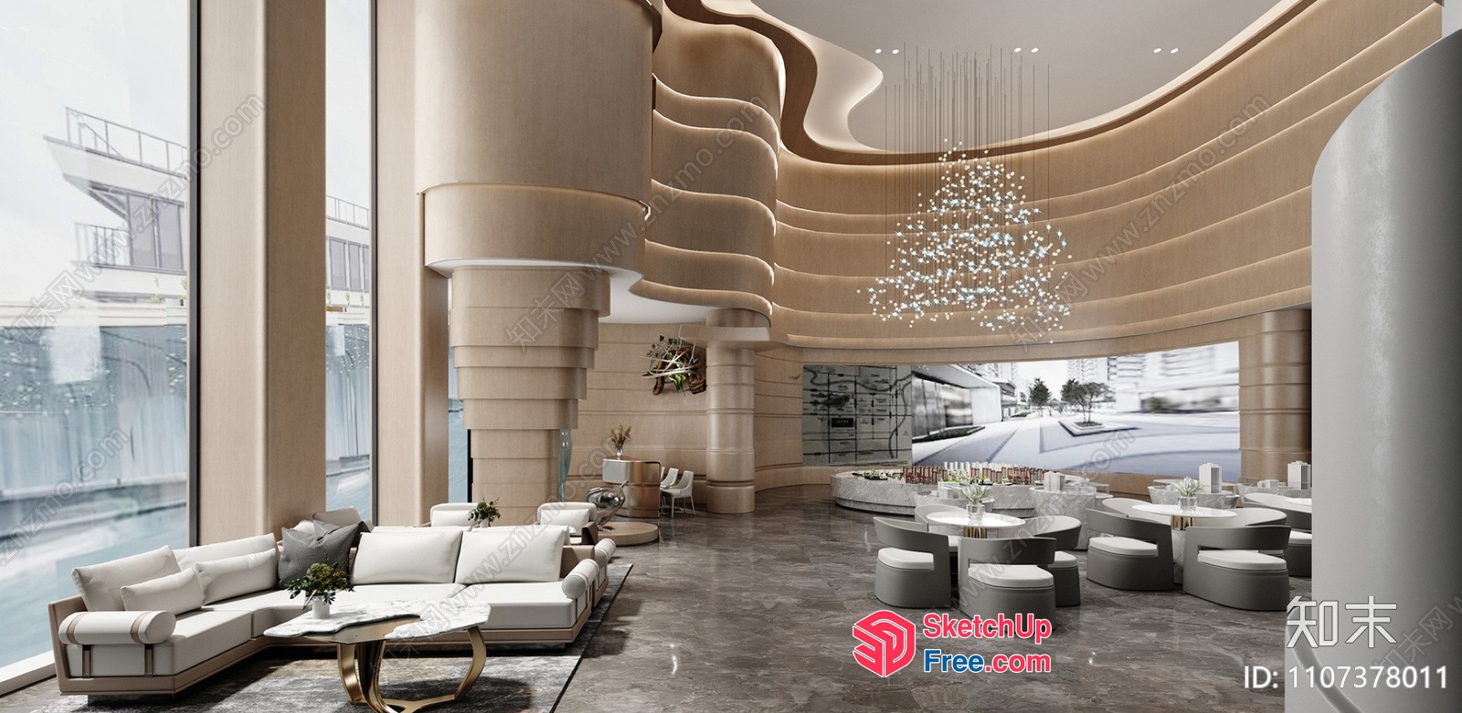 Modern Interior With Elegant And Luxurious Design 3D SketchUp File