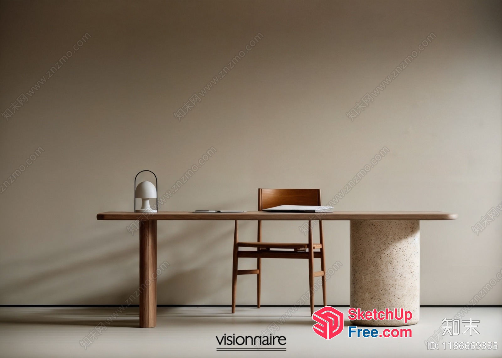 Minimalist Office Furniture 3D SketchUp File