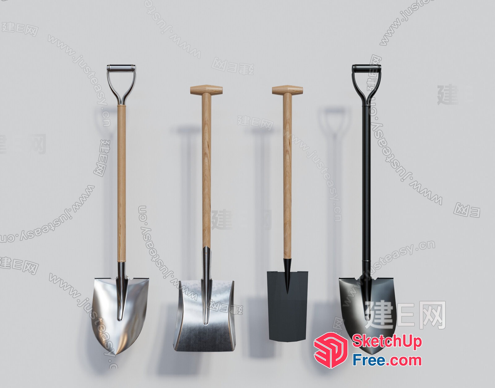 Shovels For Digging And Moving Dirt 3D SketchUp File