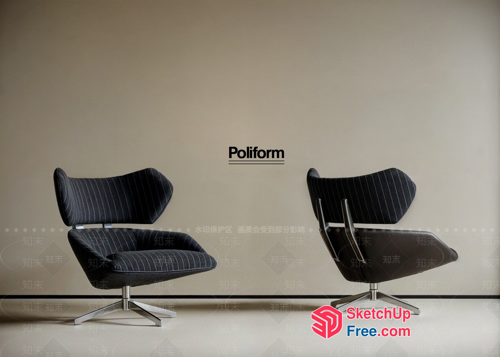 Poliform Chairs 3D SketchUp File