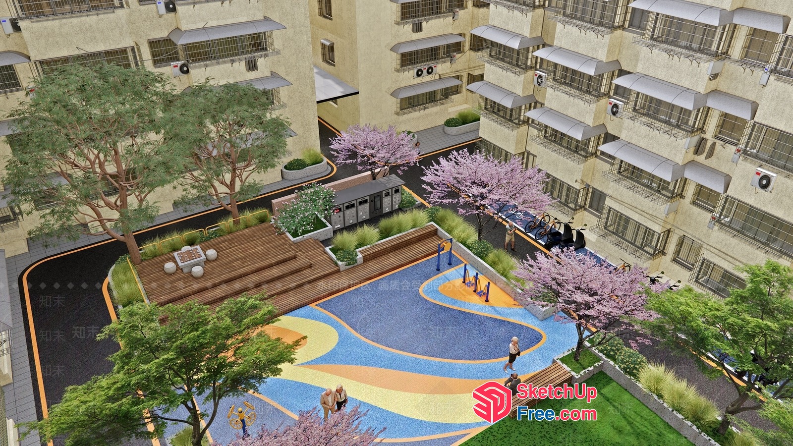 Serene Urban Oasis 3D SketchUp File