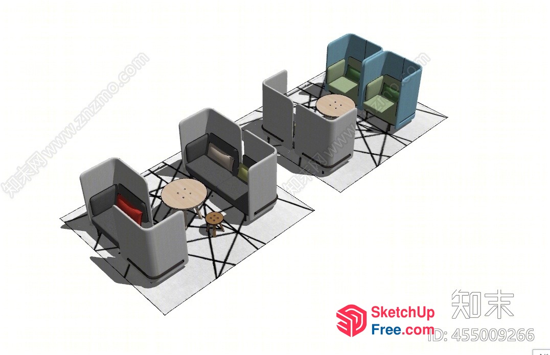Modern Minimalist Furniture Collection 3D SketchUp File